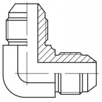 Адаптер кутовий 90° зовнішня різьба JIC - JIC, J W