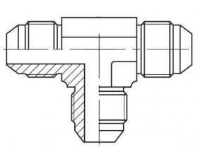 Адаптер трійник зовнішня різьба JIC - JIC, J Т - Фото №1