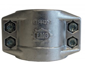 Хомут безпечний, болтовий, під встановлення із замком, RK safety clamps - Фото №4