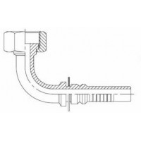 ФІТИНГ КУТОВИЙ 90° ORFS INTERLOCK