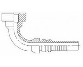 ФЛАНЦЕВИЙ ФІТИНГ CAT SFC КУТ 90° INTERLOCK  - Фото №1