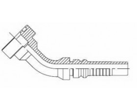 ФЛАНЦЕВИЙ ФІТИНГ CAT SFC КУТ 45° INTERLOCK  - Фото №1