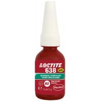 Loctite 638 (Локтайт 638) - продукт для фіксації циліндричних вузлів, валів, шестерень, 10 мл