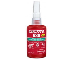 Loctite 638 (Локтайт 638) - продукт для фіксації циліндричних вузлів, валів, шестерень, 50 мл - Фото №1