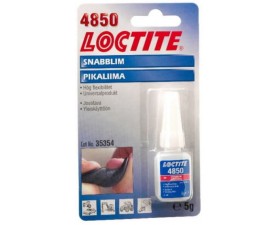 Loctite 4850 Еластичний моментальний клей (Локтайт 4850) - для шкіри, пластмаси, металу, 5 г, до 70 ° С - Фото №1