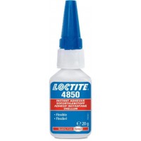 Loctite 4850 Еластичний моментальний клей (Локтайт 4850) - для шкіри, пластмаси, металу, 20 г, до 70 ° С