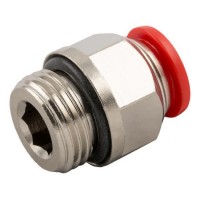 Фитинг цанговый push-in прямой с наружной резьбой Фитинг цанговый push-in прямой с наружной резьбой