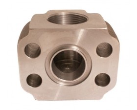 Фланець різьбовий кут 90 ° G BSP SAE J518 Код 61 SAE 3000 - Фото №2