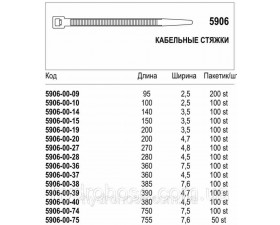 Кабельні стяжки, 5906 - Фото №2